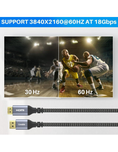 Cable DisplayPort a HDMI 4.57M Conable 4K 60Hz Alta Velocidad