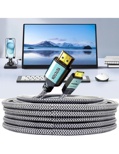 Cable Mini HDMI a HDMI 9.14m LJ 4K 60Hz Alta Velocidad
