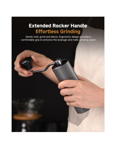 Molino de Café Manual Diceaynico GK134 - Acero Inoxidable 420