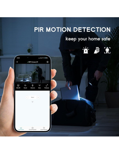 Cámara de Seguridad Inalámbrica Vegoran TQ95 1080P WiFi
