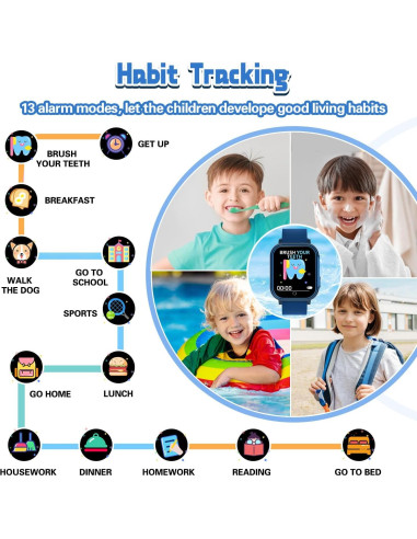 Reloj Inteligente Melontti D16 para Niños 3-12 Años IP67