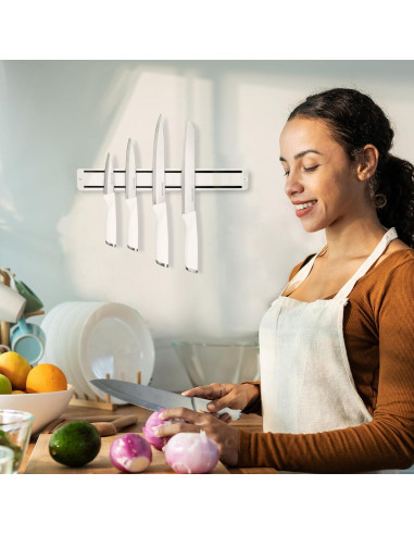 Juego de cuchillos de cocina Diamosteel 6 piezas blanco