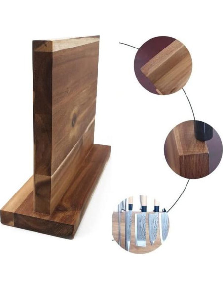 Soporte Magnético para Cuchillos Resafy 30.48x25.4cm Acacia Soporte Magnético para Cuchillos Resafy 30.48x25.4cm Acacia