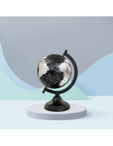 Globo Terráqueo de 12.7 cm Rely+ con Base de Metal Resistente
