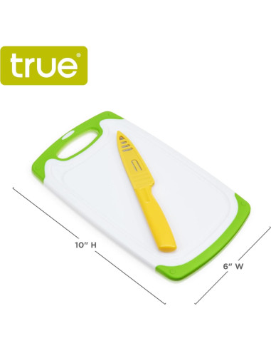 Juego de Tabla de Cortar Pequeña y Cuchillo de Pelar True
