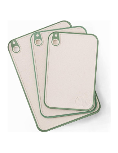 Juego de 3 Tablas de Cortar Aroplor de Paja de Trigo 43x30cm