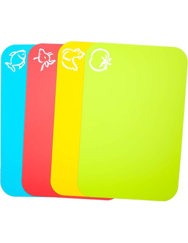 Set de 4 Mats de Corte Flexibles Carrollar 19.1x29cm