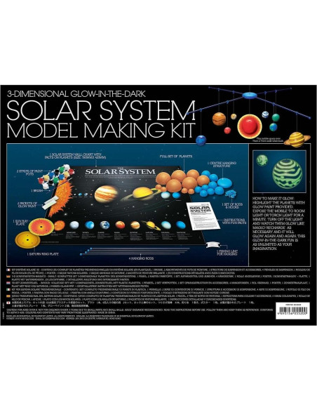 Kit Móvil del Sistema Solar 4M 3D Brilla en la Oscuridad Kit Móvil del Sistema Solar 4M 3D Brilla en la Oscuridad