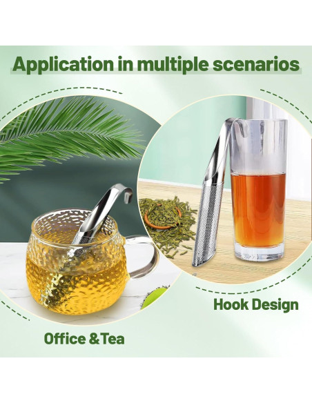 Infusores de Té de Acero Inoxidable Zyluria - Paquete de 5 Infusores de Té de Acero Inoxidable Zyluria - Paquete de 5