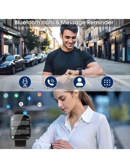 Reloj Inteligente Puqo T80 Pantalla Táctil 1.95" IP68 Fitness Reloj Inteligente Puqo T80 Pantalla Táctil 1.95" IP68 Fitness