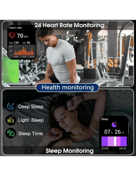 Reloj Inteligente Puqo T80 Pantalla Táctil 1.95" IP68 Fitness Reloj Inteligente Puqo T80 Pantalla Táctil 1.95" IP68 Fitness