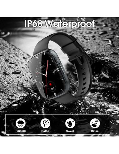 Reloj Inteligente Puqo T80 Pantalla Táctil 1.95" IP68 Fitness