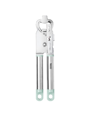 Abrelatas Manual Tovolo 2 en 1 Acero Inoxidable Azul Humo