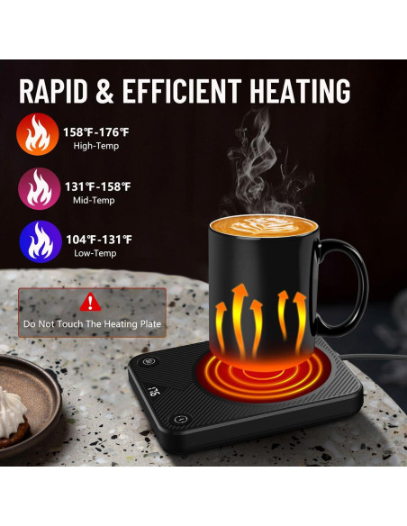 Calentador de Tazas SANGFOR E 20W con 3 Temperaturas y Apagado Automático Calentador de Tazas SANGFOR E 20W con 3 Temperaturas y Apagado Automático