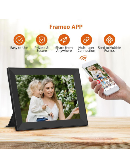 Marco de Fotos Digital WiFi Frameo 10.1" HD IPS 16GB Marco de Fotos Digital WiFi Frameo 10.1" HD IPS 16GB