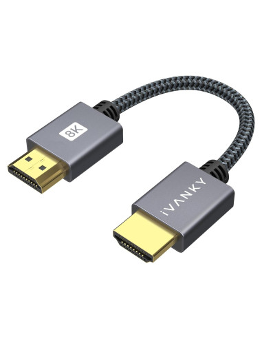 Cable HDMI 2.1 IVANKY 8K 0.3M Alta Velocidad Trenzado