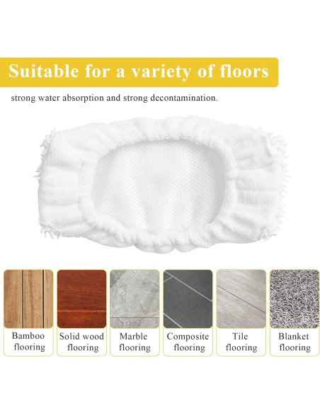 Almohadillas de Mopa Reutilizables Ximoon para Oreck - 6 Piezas Almohadillas de Mopa Reutilizables Ximoon para Oreck - 6 Piezas