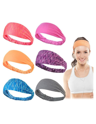 Cintas para el cabello Dreamlover 6 piezas para mujeres deportivas