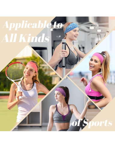 Cintas para el cabello Dreamlover 6 piezas para mujeres deportivas