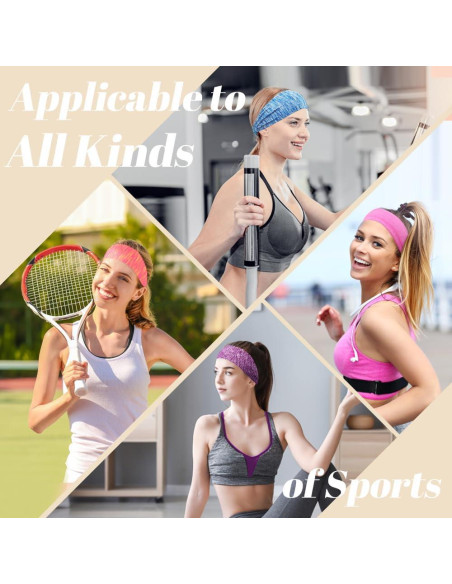 Cintas para el cabello Dreamlover 6 piezas para mujeres deportivas Cintas para el cabello Dreamlover 6 piezas para mujeres deportivas