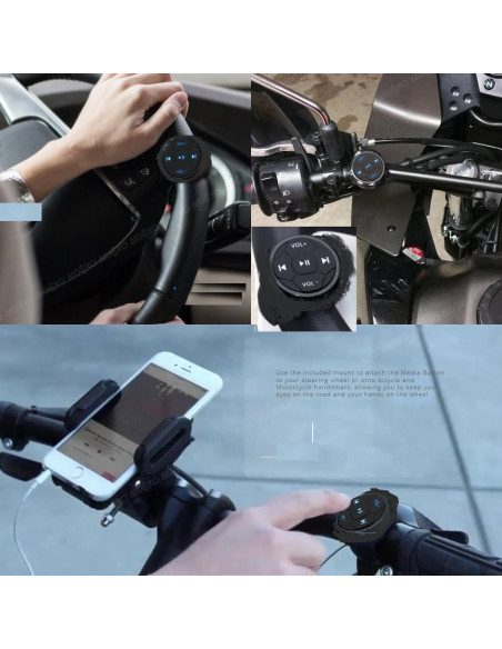 Botón de Medios Inalámbrico Bluetooth YuYue Control Remoto para iOS Botón de Medios Inalámbrico Bluetooth YuYue Control Remoto para iOS