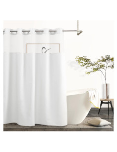 Cortina de Ducha River Dream Sin Ganchos 180 x 188 cm Blanca