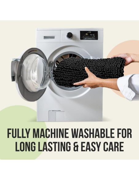 Juego de 3 alfombras de baño antideslizantes ITSOFT beige Juego de 3 alfombras de baño antideslizantes ITSOFT beige