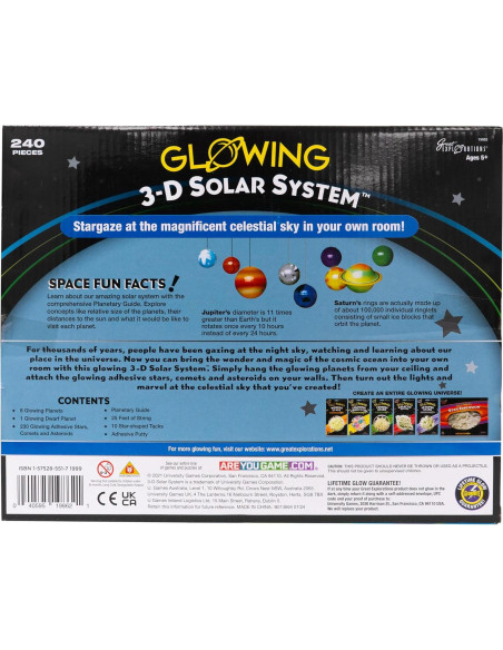 Kit Colgante Sistema Solar 3D Grandes Exploraciones - Brilla en la Oscuridad Kit Colgante Sistema Solar 3D Grandes Exploraciones - Brilla en la Oscuridad
