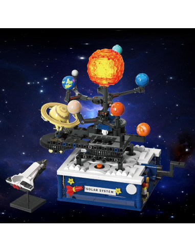 Juego de Construcción Sistema Solar CUBIMANA 775 Piezas Luz