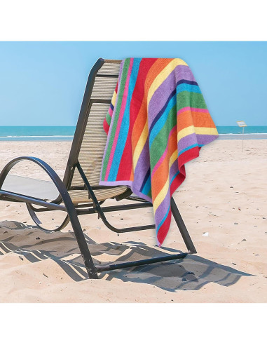 Toallas de Playa White Classic 76x152 cm, Paquete de 4, Algodón