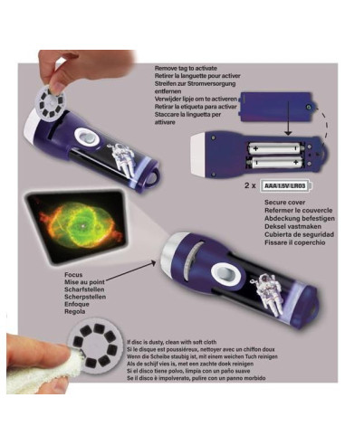 Linterna Proyector Espacial Brainstorm Toys 24 Imágenes