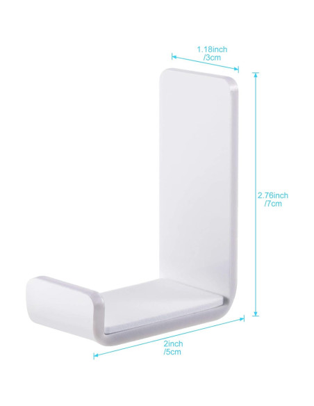 Soporte para Auriculares Weewooday 4 Piezas Acrílico Blanco Soporte para Auriculares Weewooday 4 Piezas Acrílico Blanco