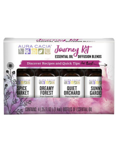 Kit de Aceites Esenciales Aura Cacia Journey 4x7.4ml