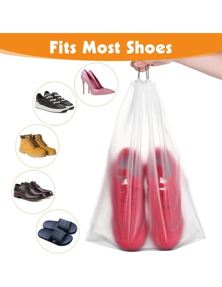 25 Bolsas Transparentes para Zapatos de Viaje 30x40 cm 25 Bolsas Transparentes para Zapatos de Viaje 30x40 cm