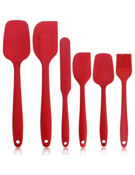 Set de 6 Espátulas de Silicona Neheewin Resistente al Calor Set de 6 Espátulas de Silicona Neheewin Resistente al Calor