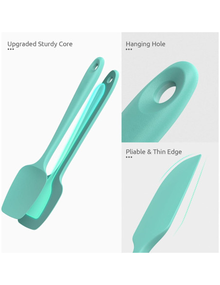 Juego de Espátulas de Silicona U-Taste, Set de 3, Resistente al Calor Juego de Espátulas de Silicona U-Taste, Set de 3, Resistente al Calor