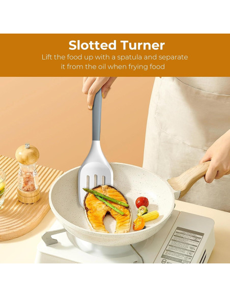 Juego de Utensilios de Cocina de Silicona 11PCS FINENUT - Resistente al Calor Juego de Utensilios de Cocina de Silicona 11PCS FINENUT - Resistente al Calor