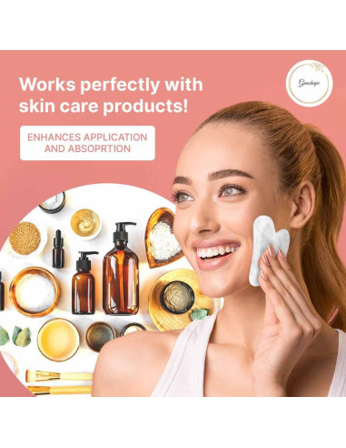 Herramienta Gua Sha de Cuarzo Blanco Natural GUASHAPE - Facial