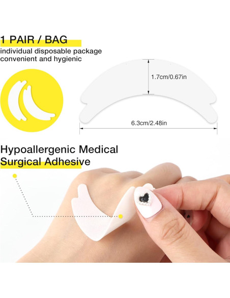 Almohadillas para Ojos LASHVIEW 50 Pares Microespuma Hipoalergénicas Almohadillas para Ojos LASHVIEW 50 Pares Microespuma Hipoalergénicas