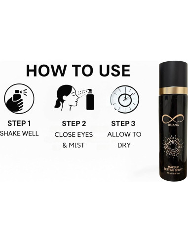 Spray Fijador de Maquillaje Ruana 100 ml - Control de Aceite y Niacinamida
