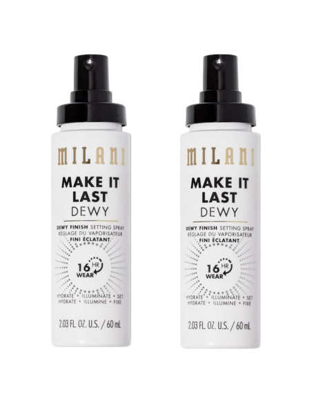 Spray Fijador y Primer Milani 60 ml - Hidratante Brillante 2 Paquete Spray Fijador y Primer Milani 60 ml - Hidratante Brillante 2 Paquete