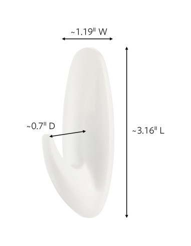 Ganchos de Pared Command Medianos 3M - 9 Ganchos Blancos