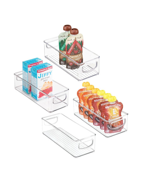 Caja Organizadora Plástica mDesign 4 Unidades 25.4x10.16cm Caja Organizadora Plástica mDesign 4 Unidades 25.4x10.16cm