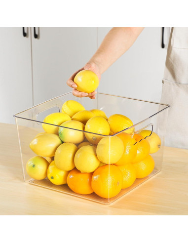 Vtopmart 4 Contenedores de Almacenamiento Cuadrados 27.9cm