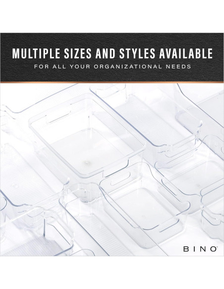 Contenedores Organizadores de Plástico BINO X-Large 4 Pzs Contenedores Organizadores de Plástico BINO X-Large 4 Pzs