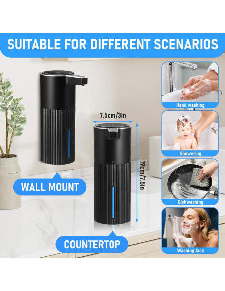 Dispensador de Jabón Automático UAYBABU 400ml Sensor Infrarrojo Dispensador de Jabón Automático UAYBABU 400ml Sensor Infrarrojo