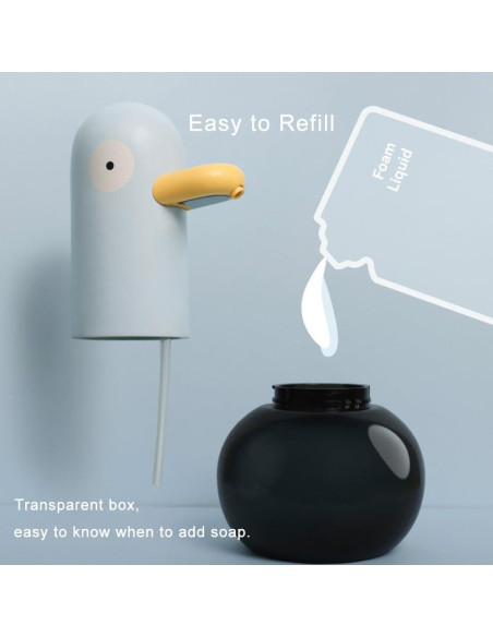 Dispensador de Jabón Automático Ipalmay Pájaro Azul 400ml Dispensador de Jabón Automático Ipalmay Pájaro Azul 400ml