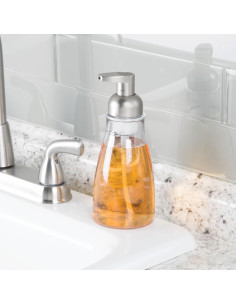 Dispensador de Jabón Espumoso InterDesign 414 ml Claro/Níquel 2