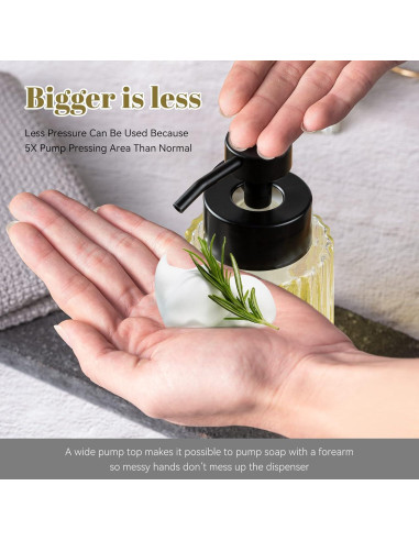Dispensador de Jabón Espumoso Easy-Tang de Vidrio 354 ml