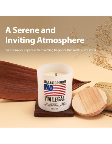 Vela Aromática de Lavanda 269 g - Xuzhou Darui - Tarro Elegante